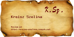 Kreisz Szelina névjegykártya